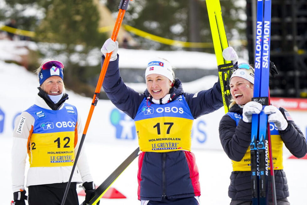 Ragnhild Haga ble historisk femmilsvinner i verdenscupen da hun vant i Holmenkollen. HUn kommer til Kobberløpet i 2023. Også Astrid Øyre Slind, som vant Kobberløpet i fjor og ble nummer to i Kollen, er å finne blant de påmeldte.
 Foto: NTB