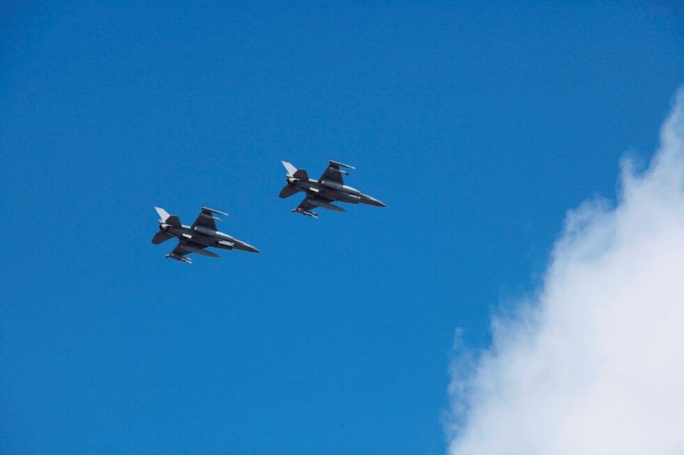 ØVELSE. F-16 har flere øvelser denne uka og vil blant annet fly en del over Fauske-området. Foto: Bjørn L. Olsen