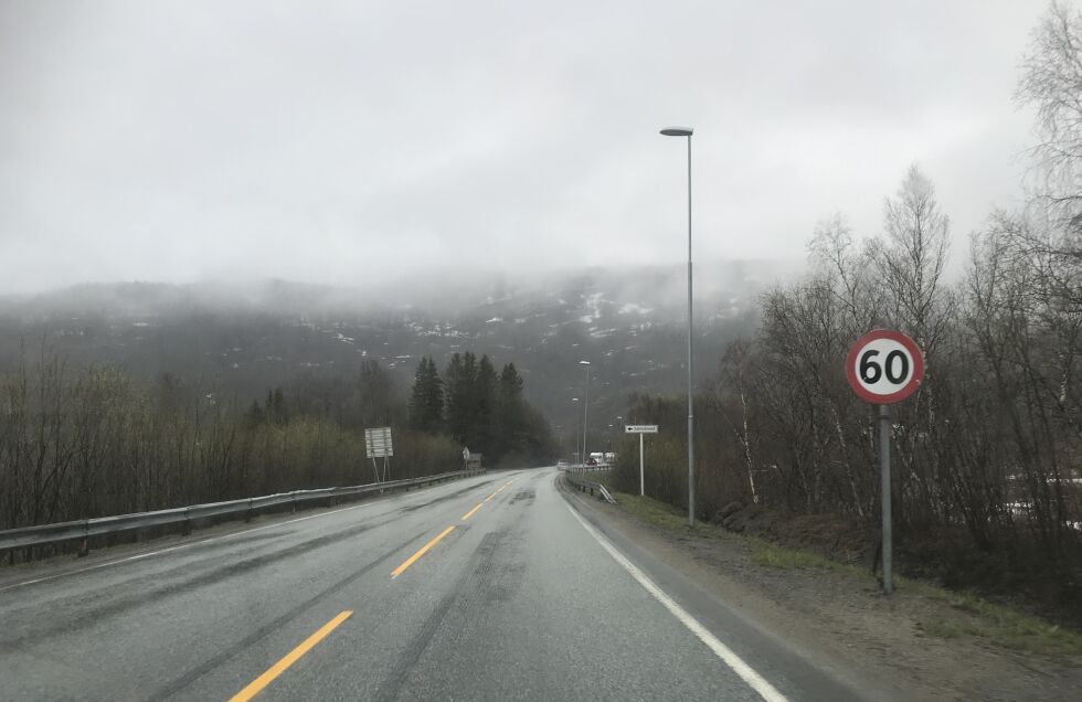 UP bøtela svært mange bilførere da de hadde fartskontroll på E6 i Sørfold fredag ettermiddag.
 Foto: Sylvia Bredal