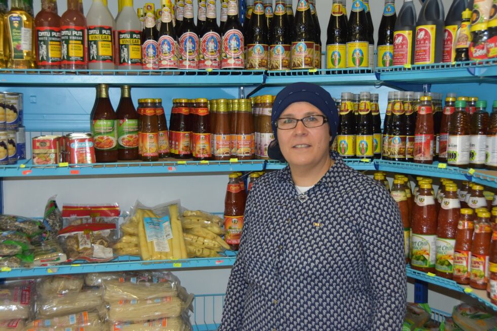 TØFF START. Det var en tøff start for ASIA-butikken men Salwa Bahish angrer ikke på at de startet opp.
 Foto: Adelina Grønnslett