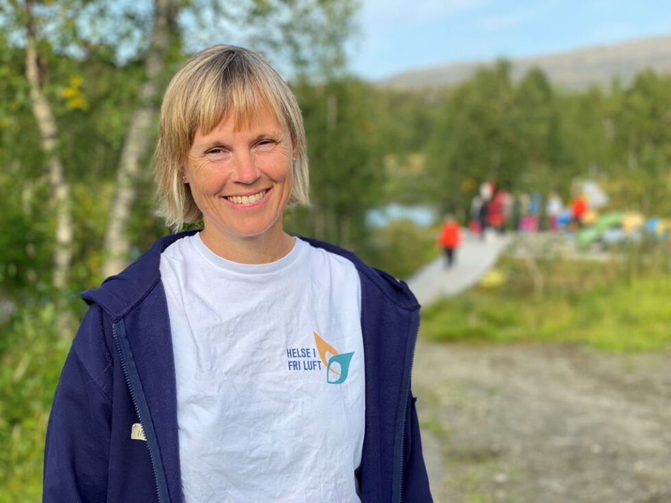 FRILUFTSDAME. Inger Marie Kvarum er opprinnelig fra Kvarv, men har bodd i Valnesfjord i en del år. Hun jobber på Valnesfjord helsesportssenter og sitter i styret i Helse i Fri Luft.
 Foto: Eva S. Winther