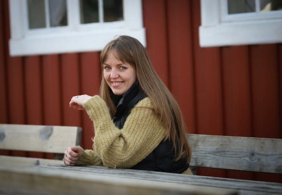 TRIVES. Kateryna Miedviedieva forteller at hun er takknemlig for å komme til Norge. - Nordmenn er heldige som er født i et så vakkert land, sier hun.
 Foto: Lise Ailin Rosvoll Berntzen