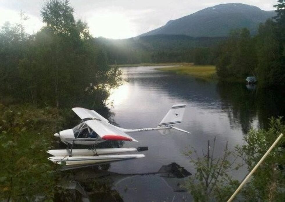 GIKK GALT. Dette mikroflyet som styrtet Saltfjellet og ble meldt savnet tirsdags kveld i titiden.