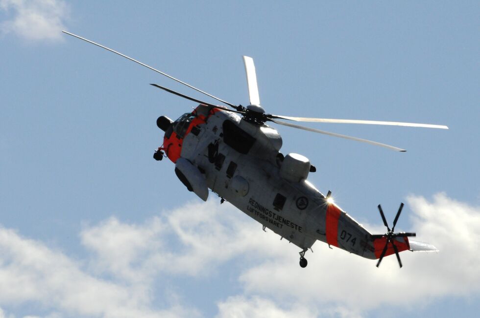 De skadde etter trafikkulykken i Saltdal ble fløyet til Nordlandssykehuset i redningshelikopter.