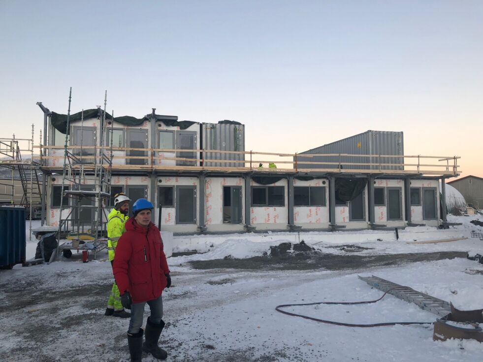 BLE UENIGE. Nordic Smart House i Marmorveien underveis i byggingen. Få dager før de første skulle flytte inn, la Hugaas Entreprenører ned arbeidet.
 Foto: Arild Bjørnbakk