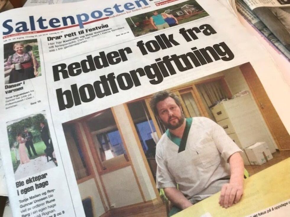 FORSINKET. De som får Saltenposten distribuert gjennom Posten får denne utgaven først på torsdag.