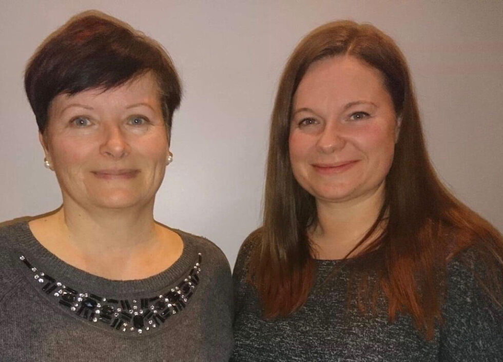 1.kandidat Jannike Moen til høyre, og 2. kandidat Kristin Hedstrøm til venstre
 Foto: x