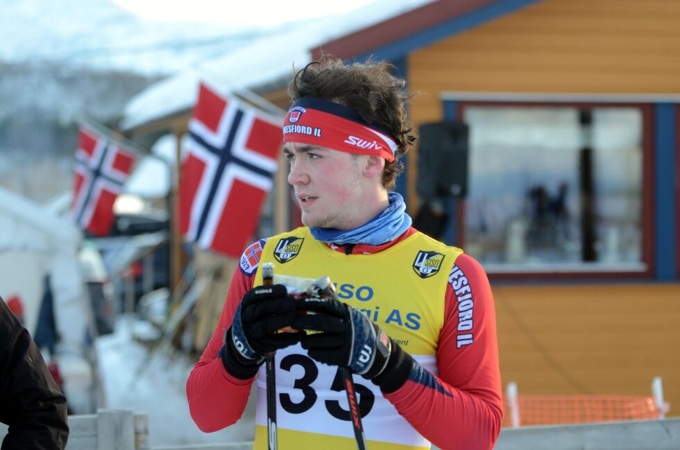 Kristoffer Hagenes startet fredag i sitt første junior-NM på ski. Valnesfjerdingen ble nummer 133 til slutt. Lørdag er det nye muligheter.
 Foto: Espen Johansen