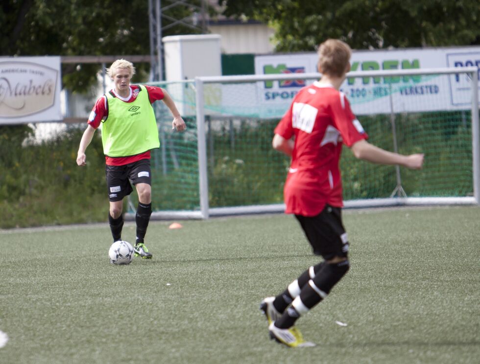 Per-Magnus Steiring trente med Tromsø onsdag, og syntes det gikk bra.
 Foto: Rune Helle