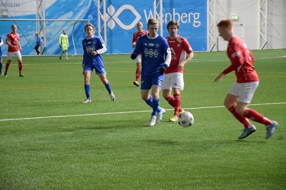 TAP. Fauske/Sprint ledet før pause 1-0, men da dommeren blåste av endte det til slutt 2-1 til Mjølner fra Narvik. Foto: Frida Kalbakk