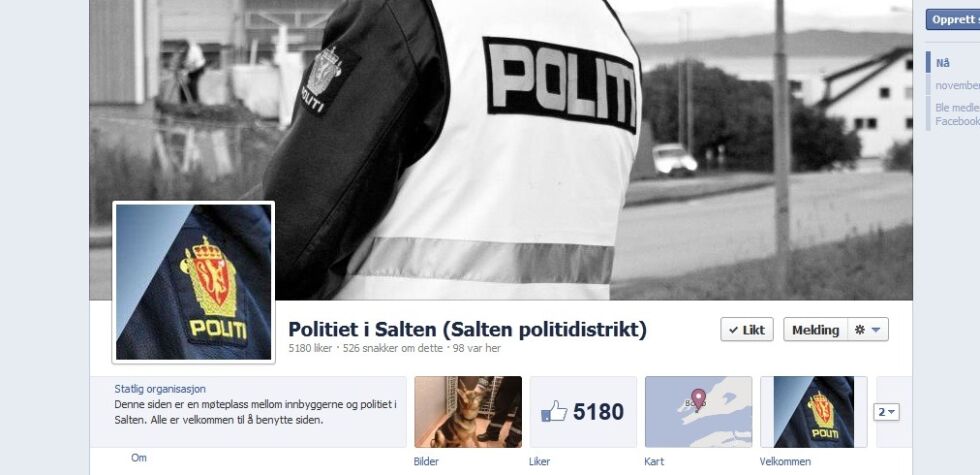 Foto: Skjerdump, Salten politidistrikt sin Facebook-side