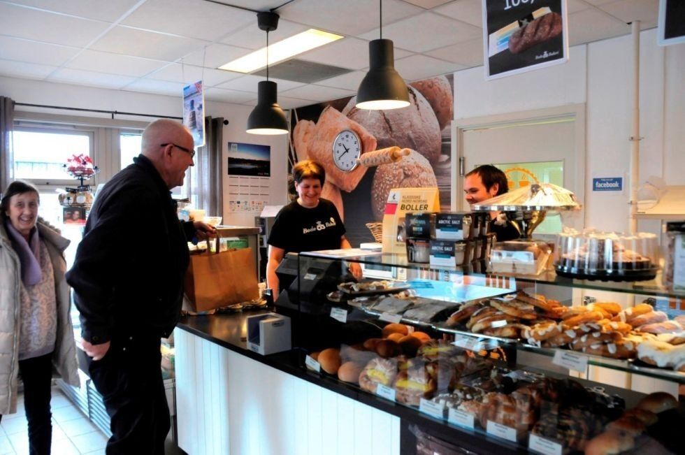 Bodø bakeri sin avdeling på Fauske er blant de butikkene der det berges mest mat gjennom Too good to go.
 Foto: Maria Edvardsen