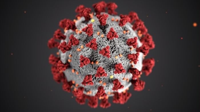 Slik ser Corona-viruset ut, på legespråket Covid 19, sett gjennom mikroskop. Foto: Unsplash.com