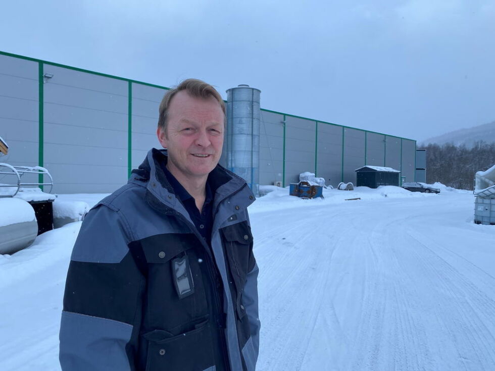 Jon Meisfjord, daglig leder ved Sisomar AS på Straumen, der de skal bygge en ny hall.
 Foto: Eva S. Winther