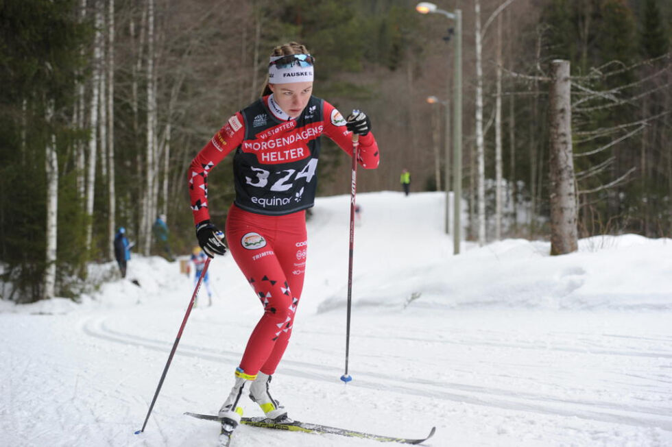 GODT LØP. Marie Risvoll Amundsen ble nummer 12 på søndagens fellesstart i Norgescupen på Gålå.
 Foto: Svein Halvor Moe