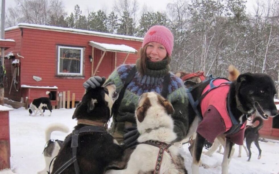 ANDRE GANG. Eirill Therese Zahl fra Røsvik deltar i Finnmarksløpet for andre gang. Hun bor i Alta hvor hun jobber for Norhtern Light Husky.