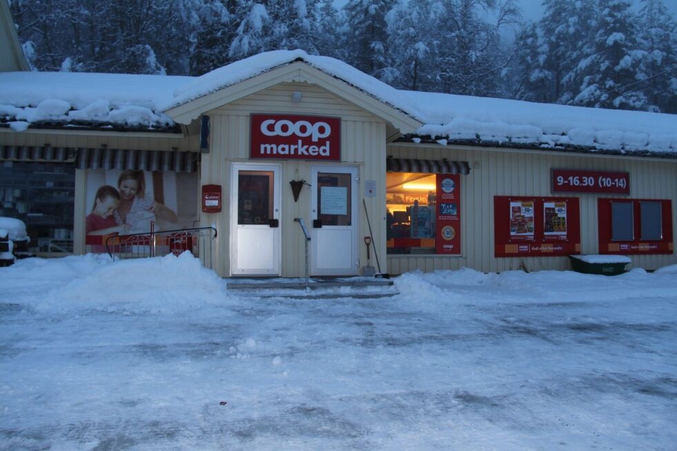 KAN BLI NEDLAGT. Ut av de fire butikkene til Coop Beiarn og Misvær SA, så er det butikken på Moldjord og på Tollå som risikerer å bli nedlagt. Arkivfoto.