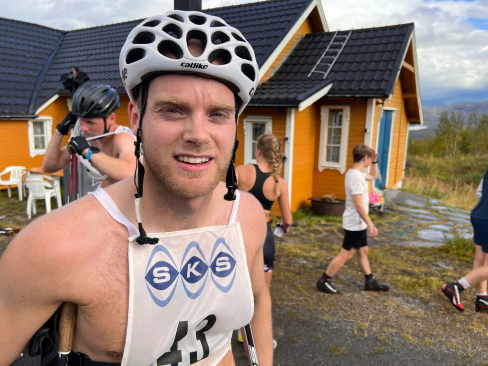 VANT IGJEN. - Det finnes ikke bedre bakker enn denne, sier vinneren av rulleskirennet de to siste årene, Edvin Frost fra Tromsø.
 Foto: Espen Johansen