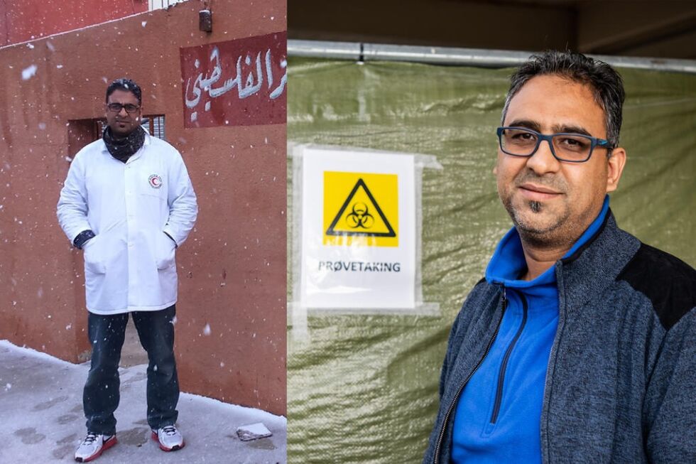 HJELPE. Wael Mohammad ble lege fordi han liker å kunne hjelpe andre mennesker.
 Foto: Privat/Tarjei Abelsen