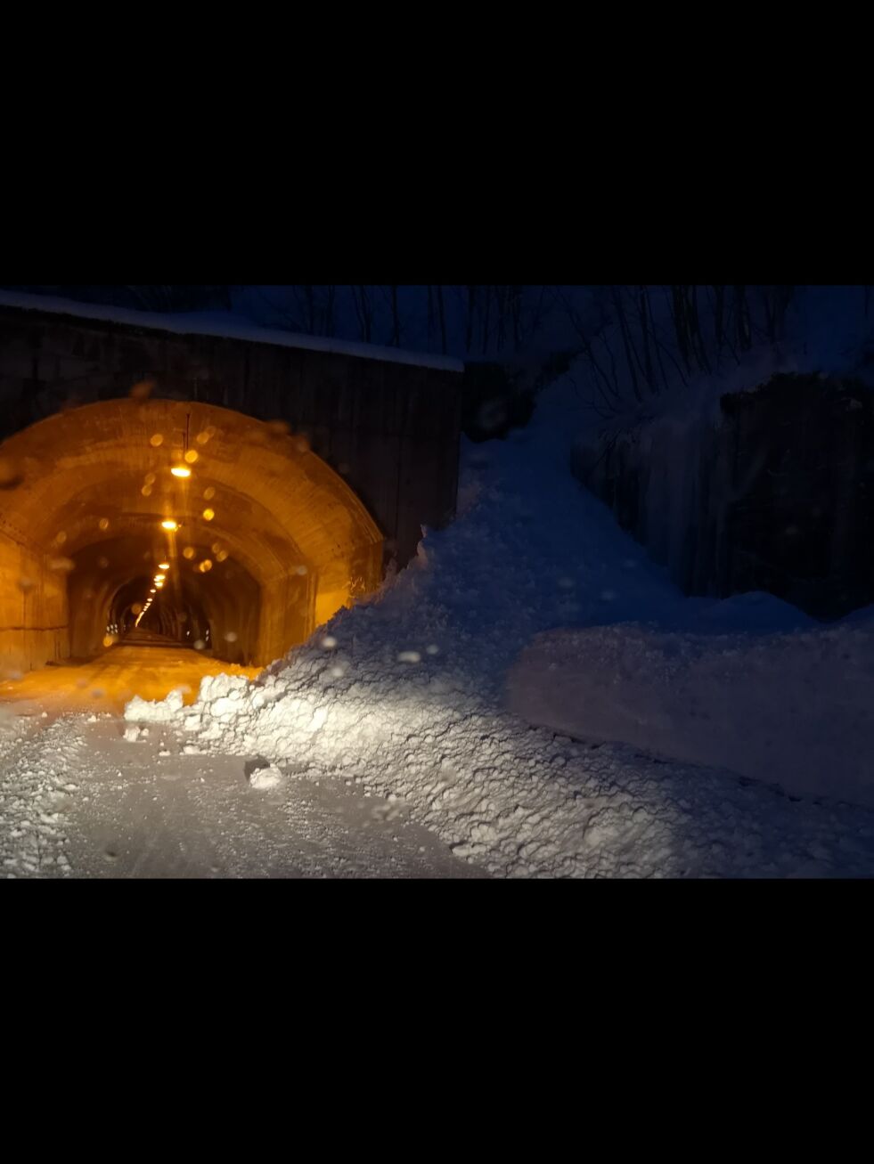 Snøras ved Hårskolten tunnel.
 Foto: SP-tipser