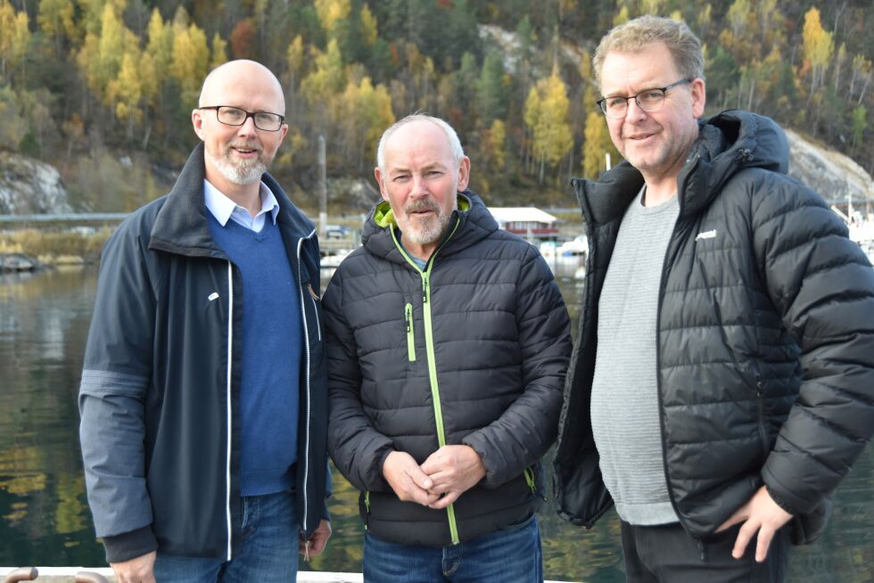 Fra venstre Ole Bøhlerengen (H), Rune Berg (Sp) og Sverre Breivik (Saltdalslista).
 Foto: Linn Braseth-Gulliksen