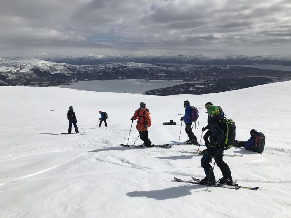 POPULÆRT. Kvalhornet er et attraktivt turmål på vinteren for ski-entusiaster. Alpin-planer har det vært tidligere snakk om.
 Foto: Fauske IL alpin