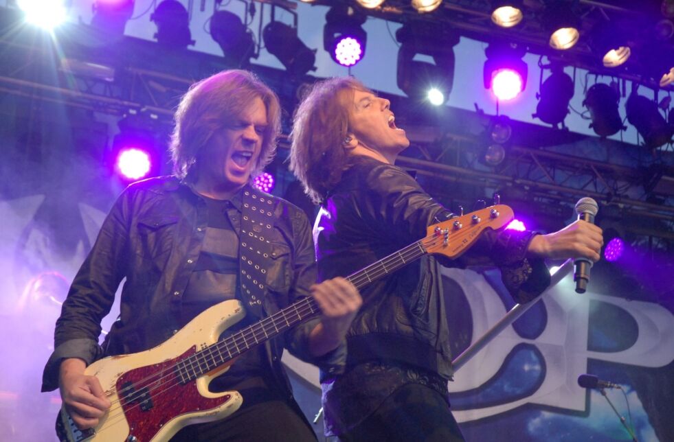 ENERGISKE. De legendariske rockerne i Europe opptrådte på Mons Petter-festivalen i fjor juni. Foto: Maria Trondsen