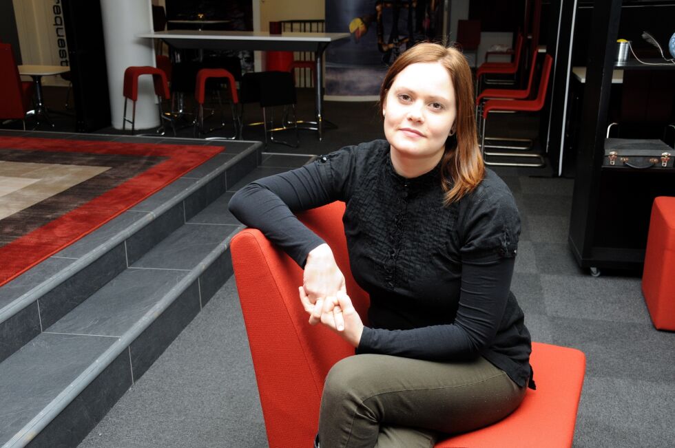 Cathrine Persson er daglig leder i Bodø kunstforening. Hun er redd for at det blir slutt for Nordnorsken hvis fylkeskommunen kutter støtten slik de har forespeilet.
 Foto: Arkiv