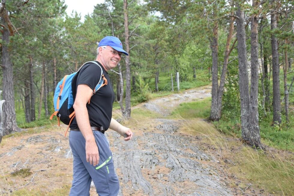 TRIVES PÅ TUR. Arild Jensen har tidligere gått vardemarsjen på Fauske.
 Foto: Linn Braseth-Gulliksen