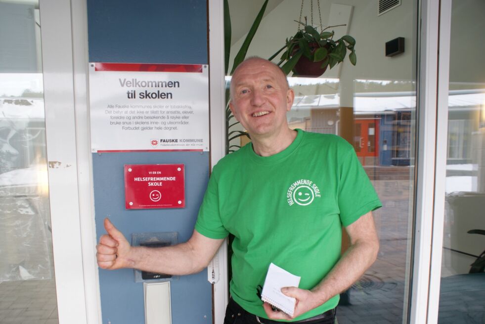 PROSJEKTLEDER. Knut Berntsen er stolt over å ha oppnådd målet om en helsefremmende skole.