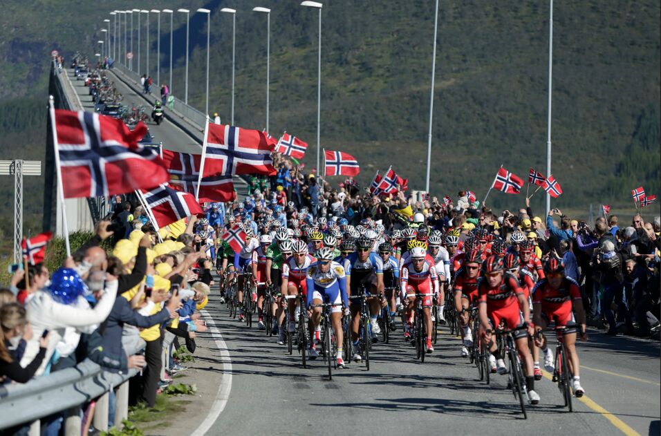 FOLKEFEST. I august kommer Arctic Race of Norway til Salten igjen, og mandag 18. mars er det idémyldringsmøte på Straumen i Sørfold.
 Foto: Arctic Race of Norway