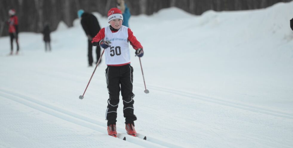 FORNØYD. Ronny André Slettmyr synes ski er artig og var en fornøyd løper i klubbmesterskapet tirsdag. Alle foto: Espen Johansen