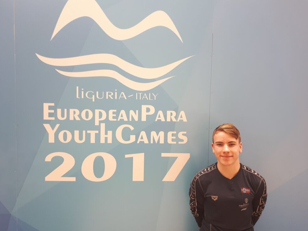 GODKJENT. Håvard Strand Brustad fra Fauske gir seg selv godkjent for innsatsen i European Para Youth Games i Genoa i Italia. Begge foto: Tone Gundrosen