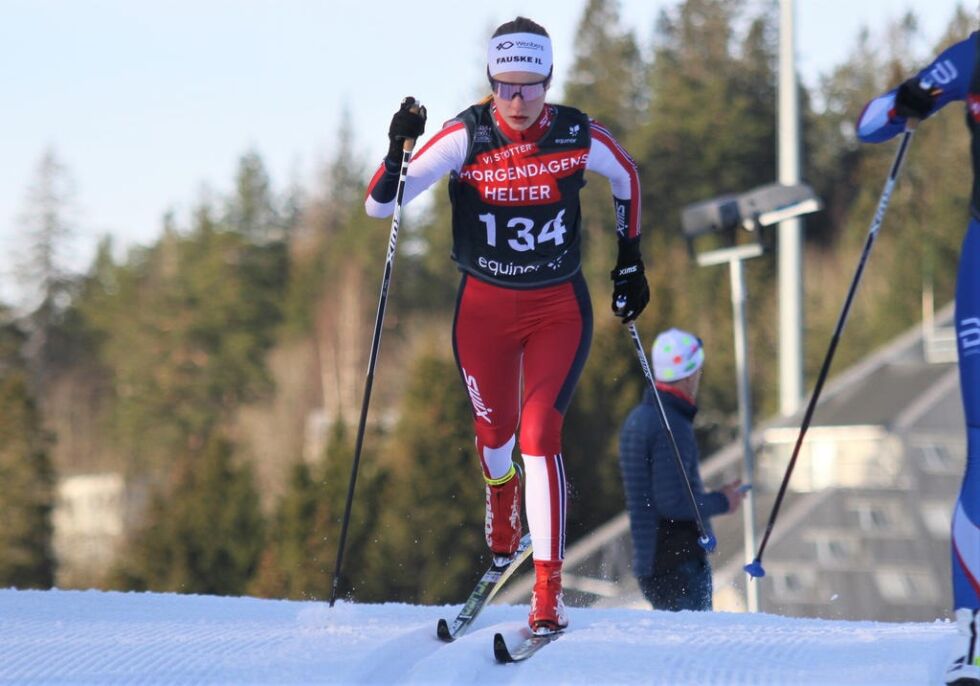 VANT LØRDAG. Marie Risvoll Amundsen fra Fauske vant lørdag i K18-klassen.
 Foto: Svein Halvor Moe