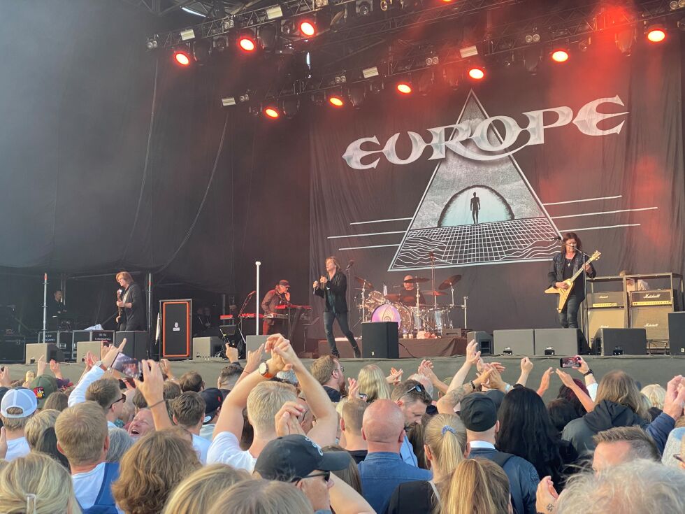 Europe hadde konsert i Piteå i juni.
 Foto: Eva S. Winther