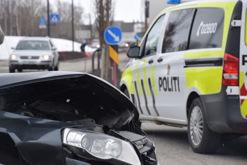 ULYKKE. Ulykken skjedde like før klokken 16.00 i Fauske sentrum
 Foto: Lise Ailin Rosvoll Berntzen