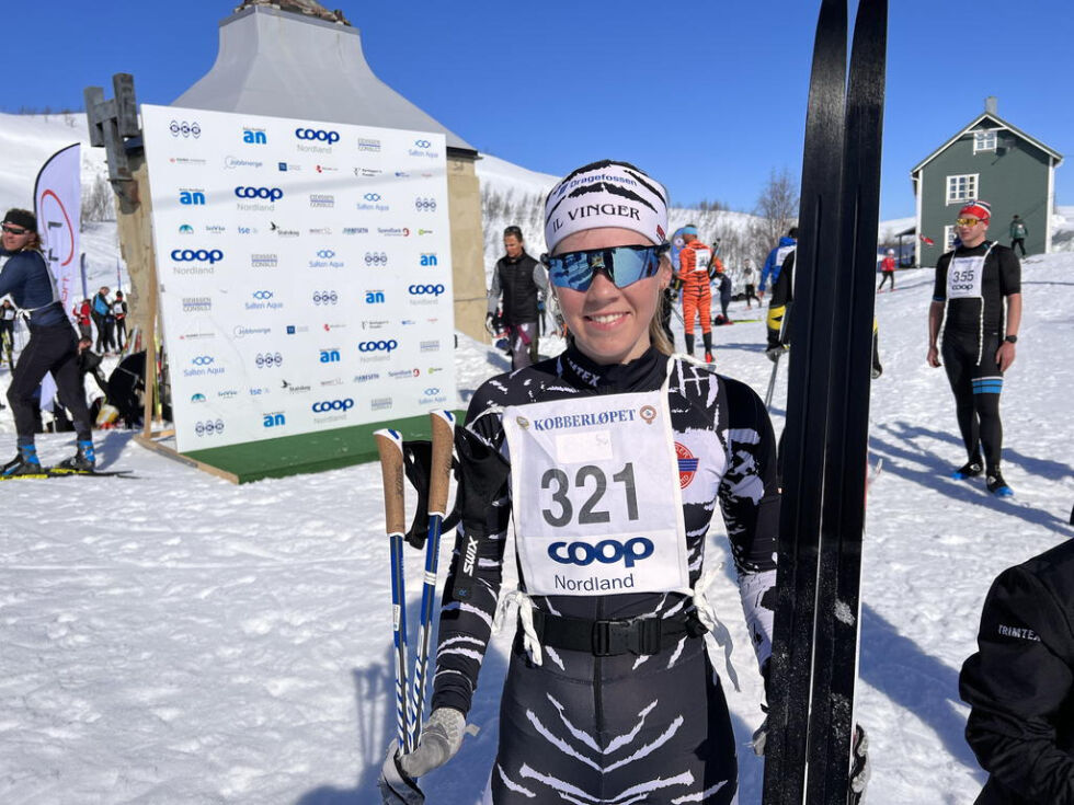 GOD. Ingrid Bentsen vant sin klasse og IL VInger-løperen var tredje best av alle på damesiden.
 Foto: Espen Johansen