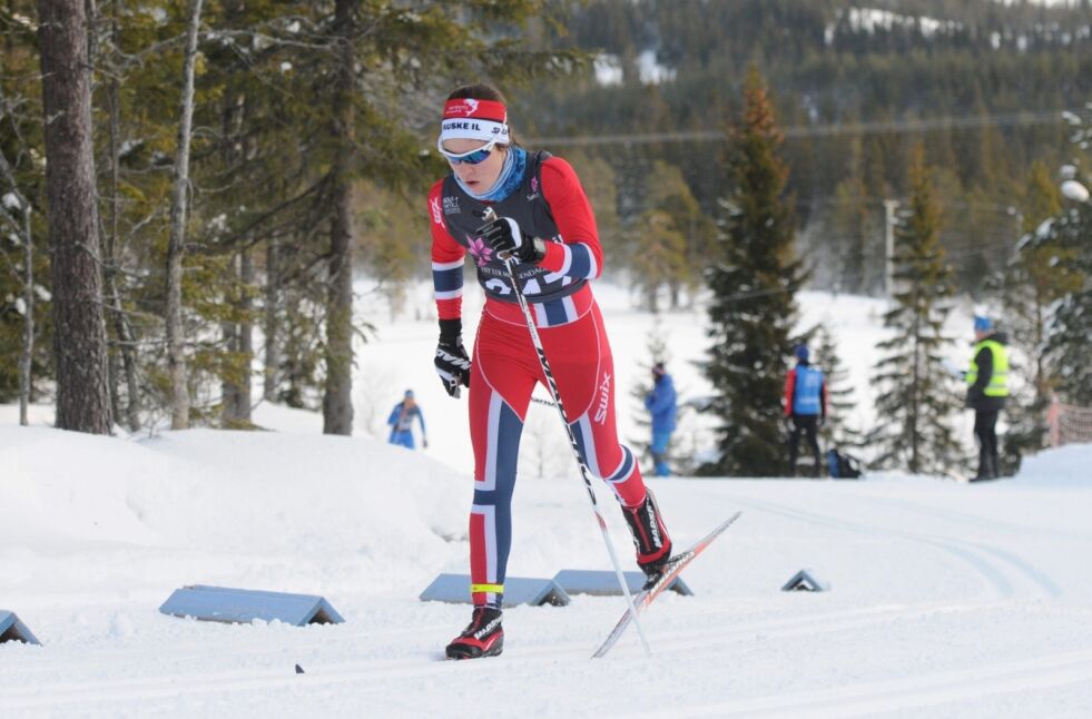 FINALE. Ingrid Mathisen tok en knallsterk fjerdeplass på tikilometeren i klassisk på Lygna i Norgescupen i januar. Nå er det avslutningshelg i Harstad. Arkivfoto: Svein Halvor Moe