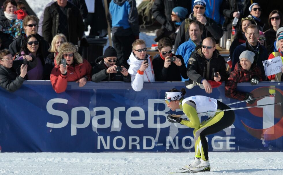 Marit Bjørgen kommer ikke til et NM på Fauske i 2015. Men kanskje i 2016?
 Foto: Tord Øverås