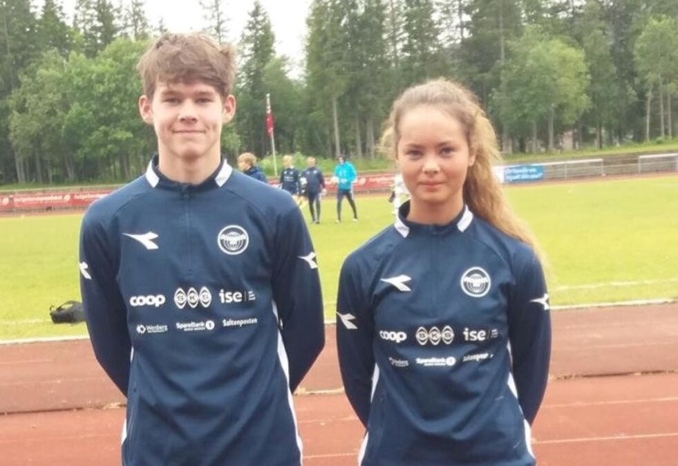 TIL PITEÅ. Jonas Pedersen Slettmyr og Christina Elise Blind skal begge representere FA Sápmi landslag i Piteå til helga.