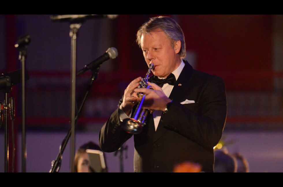 MESTER. Ole Edvard Antonsen tryller tilsynelatende ubesværet fram de mest fantastiske toner fra trompeten. Alle foto: Espen Johansen