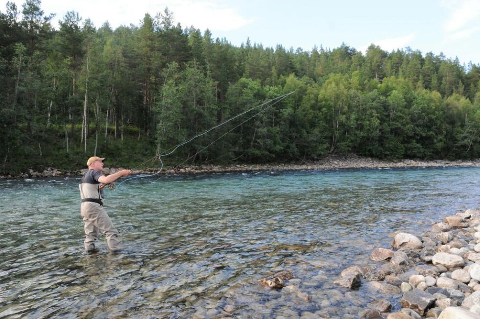 NATURFERIE. Ansgar Weis (45) kjører omtrent hvert eneste år fra midt i Tyskland og helt til Saltdal for å fiske laks og oppleve naturen i dette området, som han syns er helt spesielt. - Men jeg tror ikke jeg kunne bodd her hele året, sier han. NATURFERIE. Ansgar Weis (45) kjører omtrent hvert eneste år fra midt i Tyskland og helt til Saltdal for å fiske laks og oppleve naturen i dette området, som han syns er helt spesielt. - Men jeg tror ikke jeg kunne bodd her hele året, sier han.
 Foto: Maria Trondsen