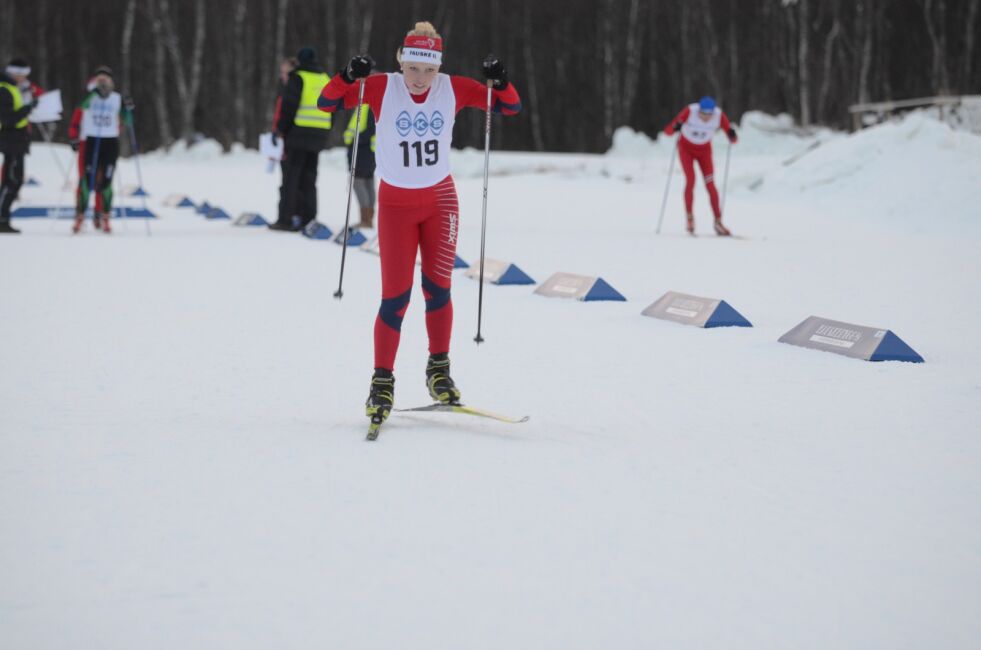 Christina Rolandsen gikk inn til niendeplass på femkilometeren i fristil i Norgescupen i Steinkjer. Ingrid Mathisen ble nummer seks i sin klasse.
 Foto: Espen Johansen