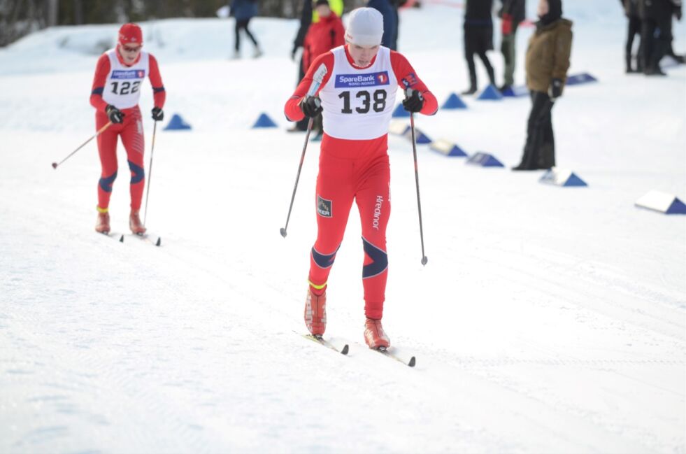 VINNER. Marcus Hagenes, Valnesfjord IL, gikk til topps i skiathlon under KM i Mosjøen søndag. Arkivfoto: Espen Johansen