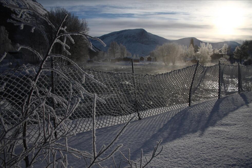 SNART VINTER. Denne uka er det meldt nedbør i form av snø. Bildet er fra en kald vinterdag på Straumen. Arkivfoto: Frida Kalbakk