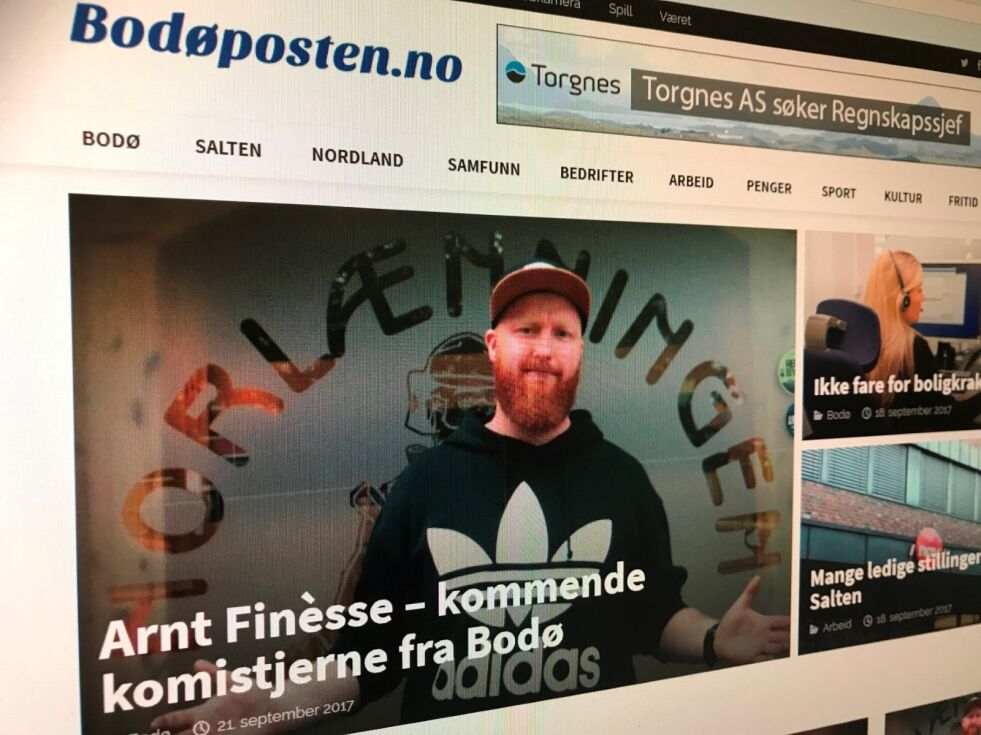 LANSERT TORSDAG. Bodøposten er en ny nettavis som skal skrive stoff i fra Bodø og Salten forøvrig.