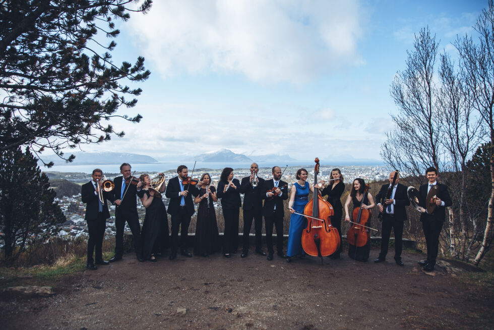 Arktisk filharmoni kommer til Sørfold med treblåsere og slagverk.
 Foto: Marthe Mølstre
