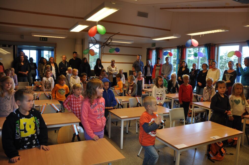 Det var første skoledag for 100 nye 1.klassinger på mandag
 Foto: Sylvia Bredal