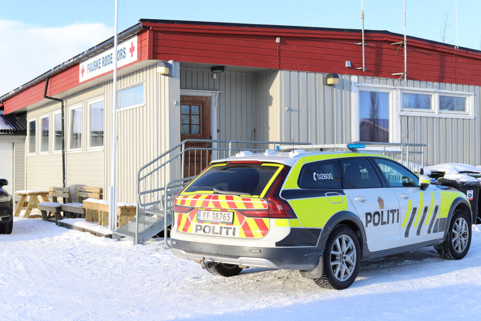 Politiet har opprettet kommandoplass på Røde kors huset på Fauske.
 Foto: Lise Ailin Rosvoll Berntzen