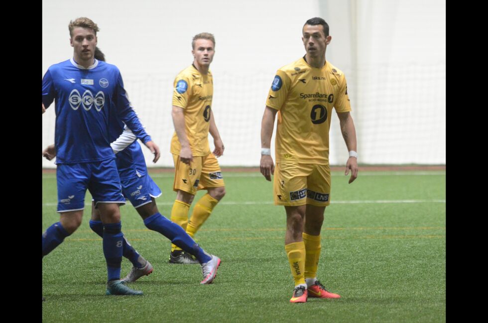Bodø/Glimt kommer til SKS Arena i cupens første runde. Det blir uten Fitim Azemi som er solgt, men sikkert med Trond Olsen.
 Foto: Espen Johansen